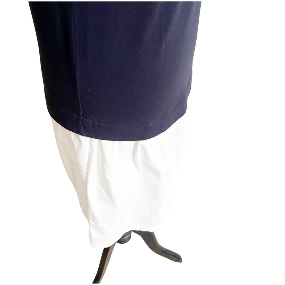 Theory Colorblock Drop Waist Dress Size Navy White Size Small Nautical - Picture 6 of 13
